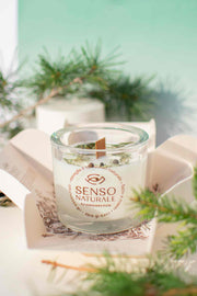 Senso Naturale Aromatherapy 100% Soy Wax Candle & Wooden Wick, Balance 5oz
