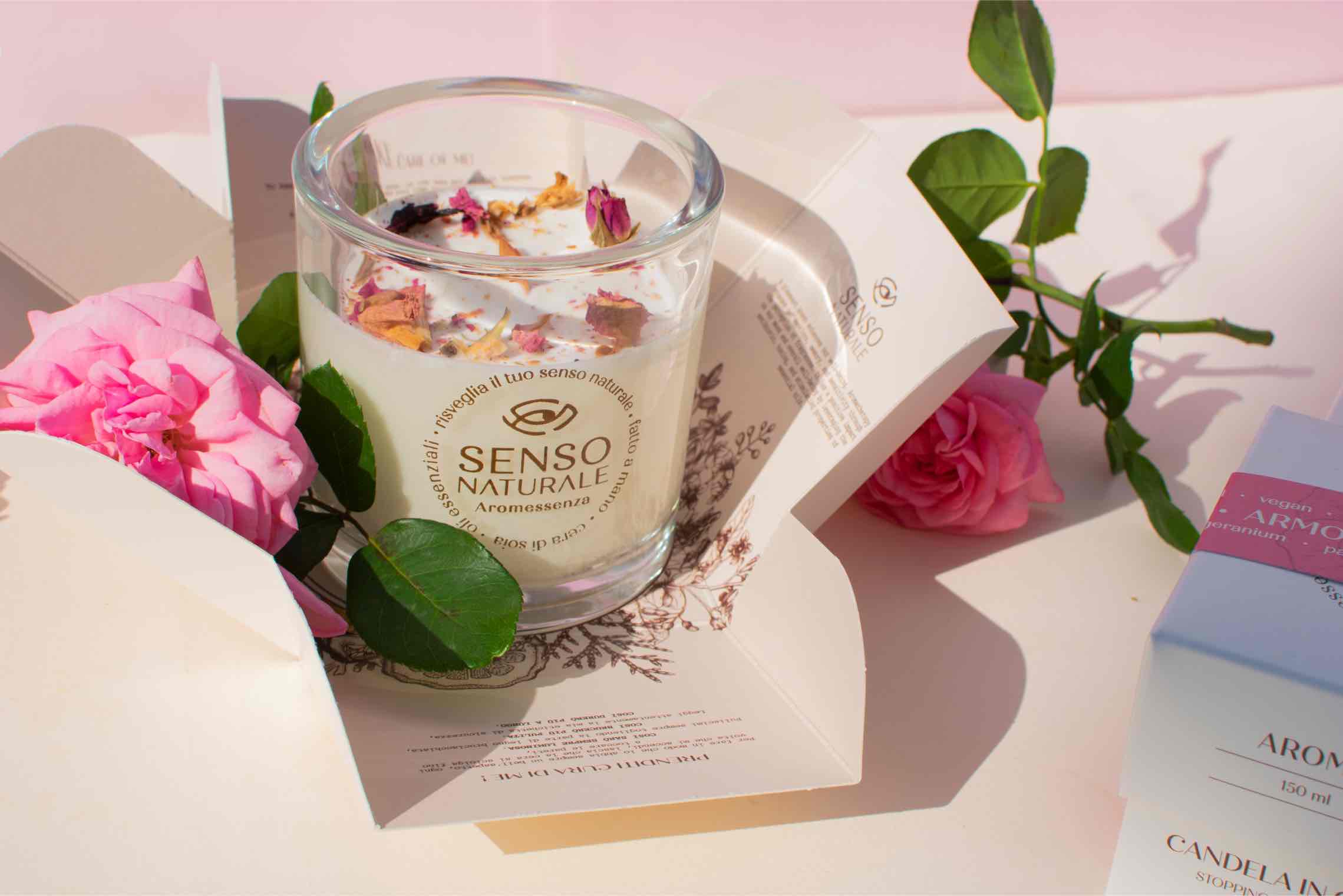 Senso Naturale Aromatherapy 100% Soy Wax Candle & Wooden Wick, Harmony 5oz