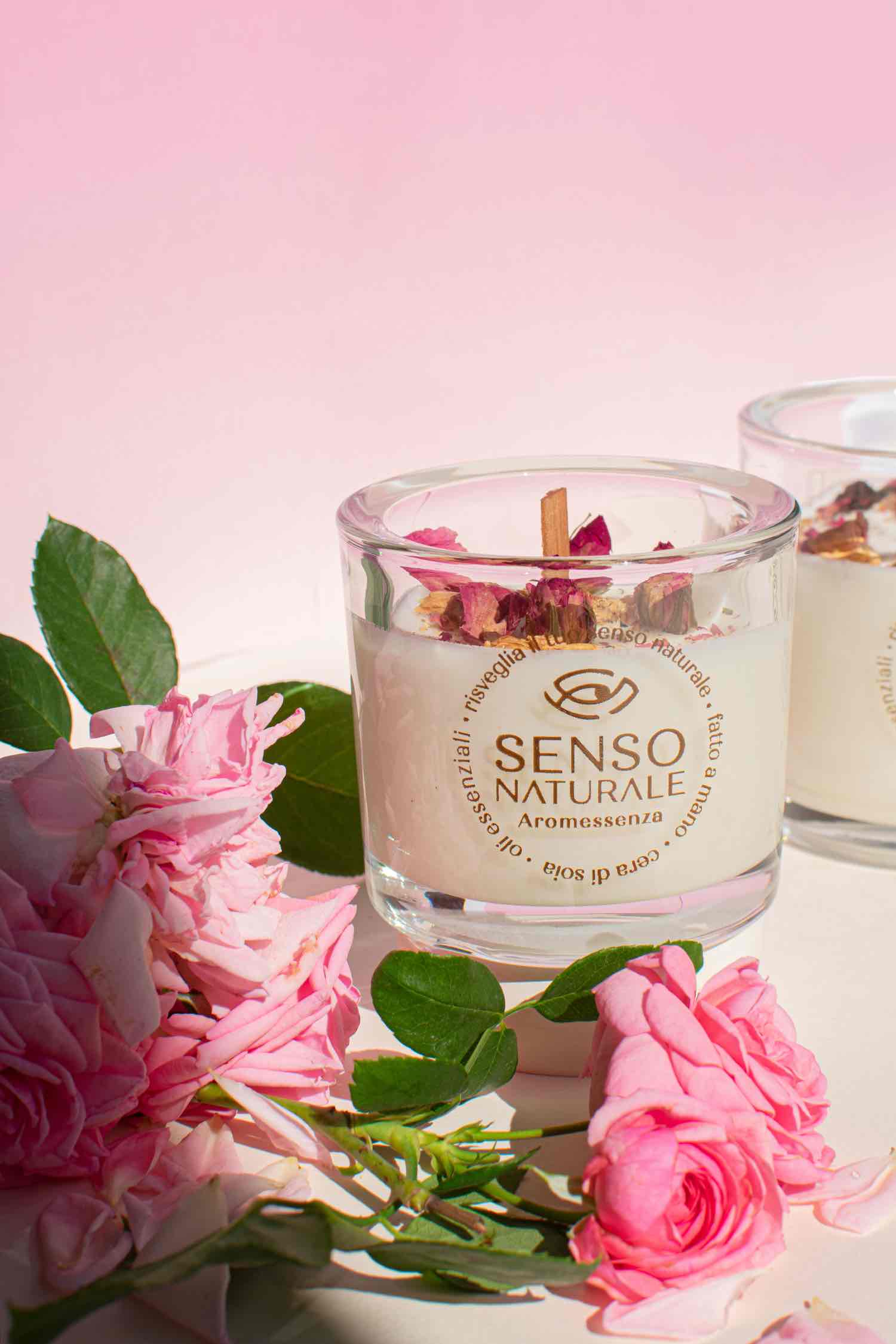 Senso Naturale Aromatherapy 100% Soy Wax Candle & Wooden Wick, Harmony 5oz