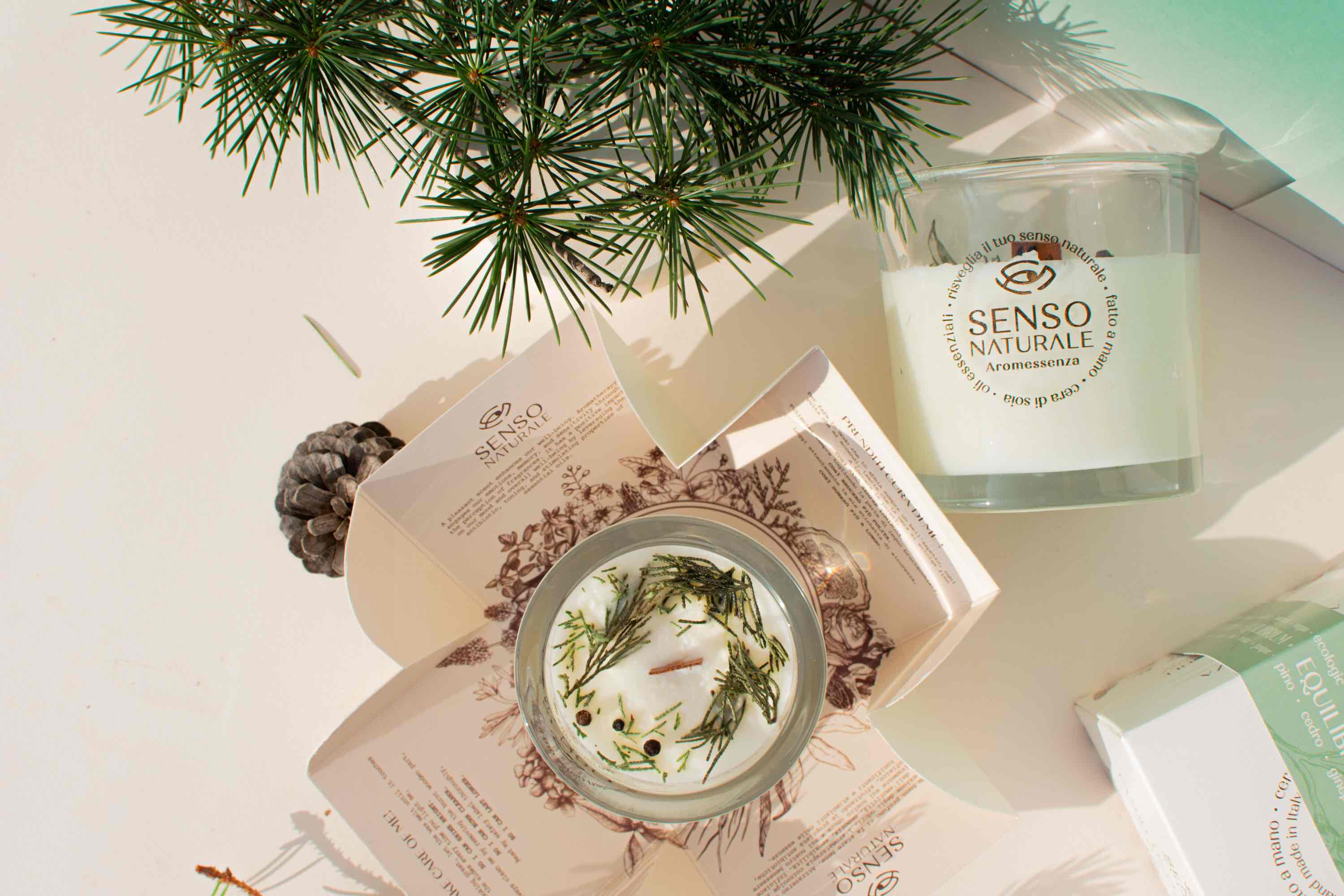 Senso Naturale Aromatherapy 100% Soy Wax Candle & Wooden Wick, Balance 5oz