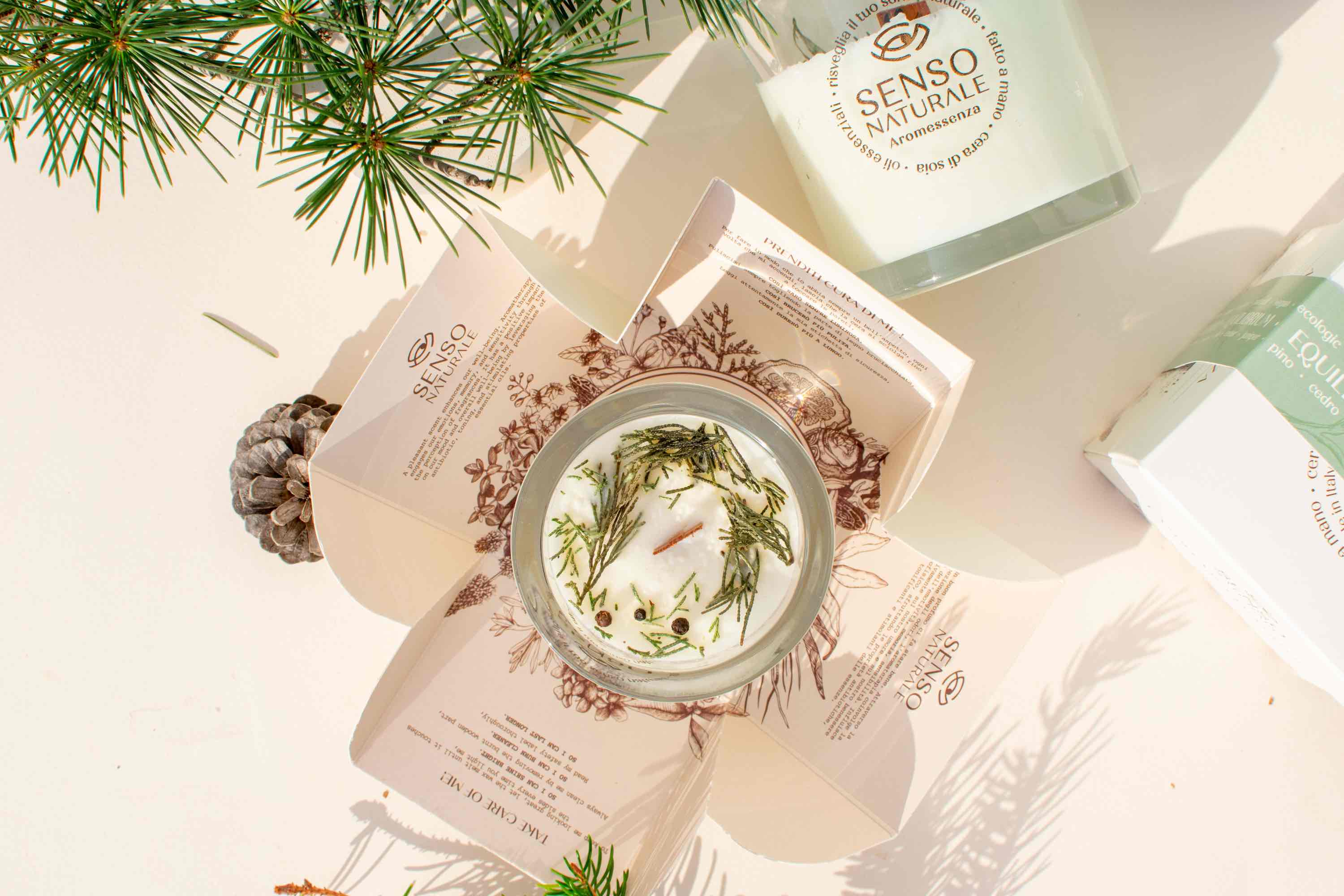 Senso Naturale Aromatherapy 100% Soy Wax Candle & Wooden Wick, Balance 5oz