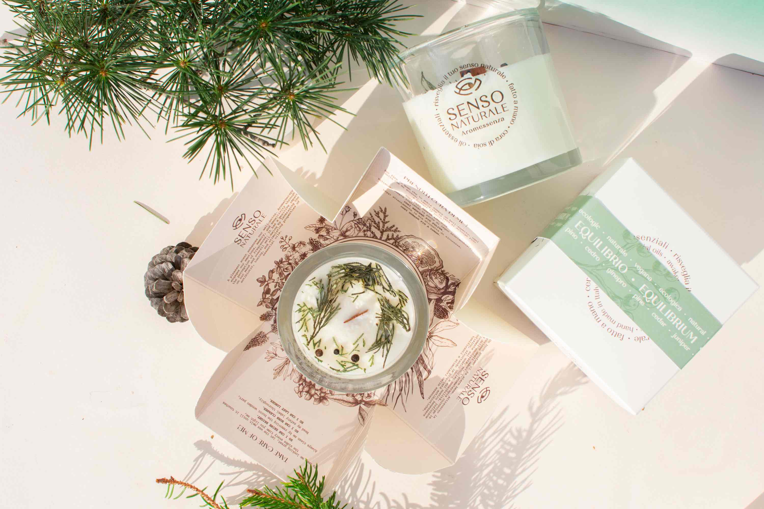 Senso Naturale Aromatherapy 100% Soy Wax Candle & Wooden Wick, Balance 5oz