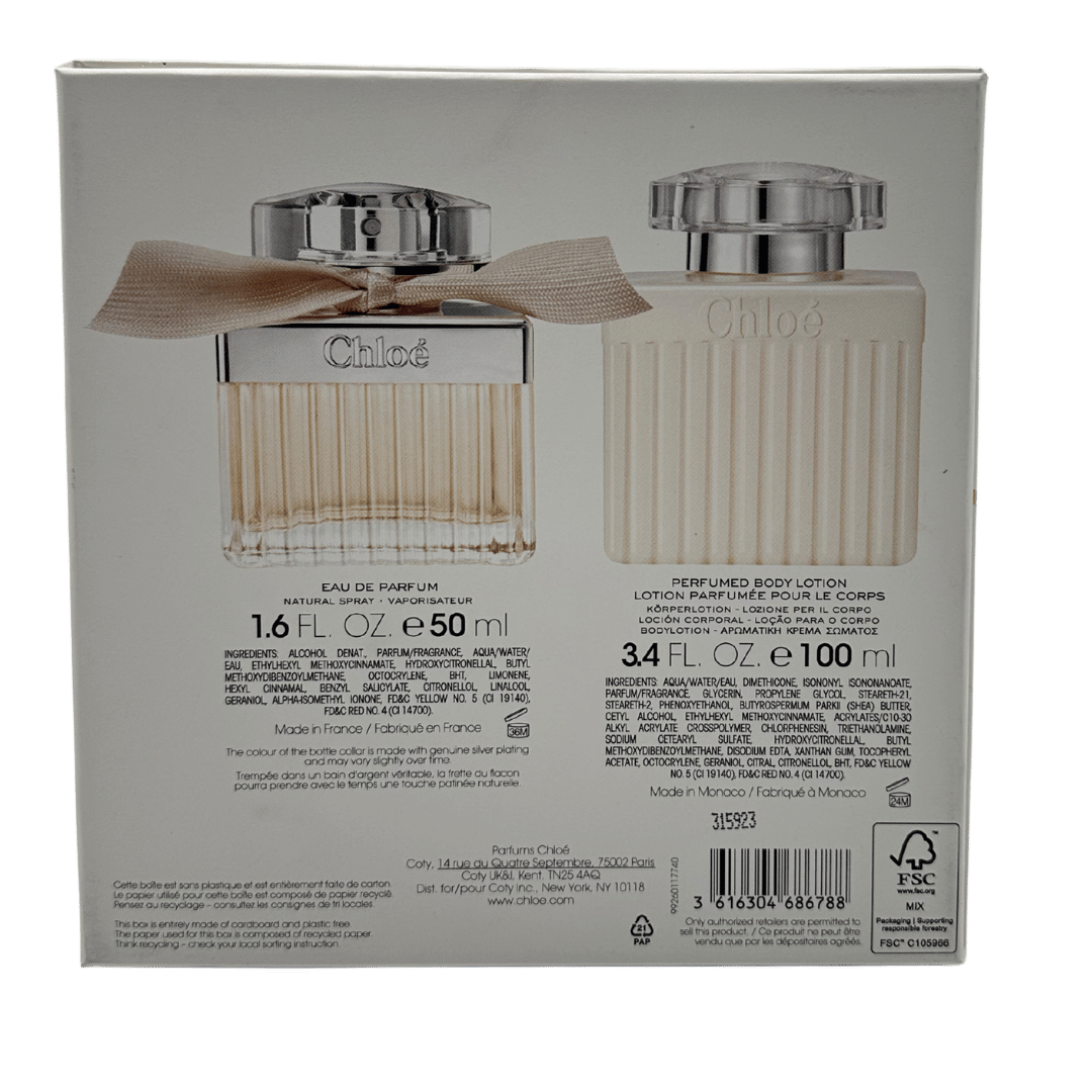 Chloé 2 Piece Gift Set: Eau de Parfum 50ml - Body Lotion 100ml