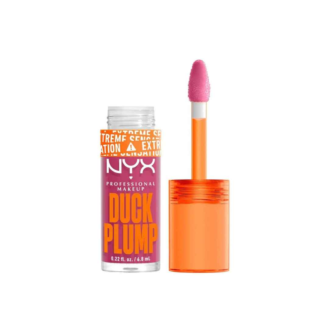 NYX Professional Makeup Duck Plump Extreme Color Correction & Contouring stick shown with its orange applicator wand and clear cap on a white background.