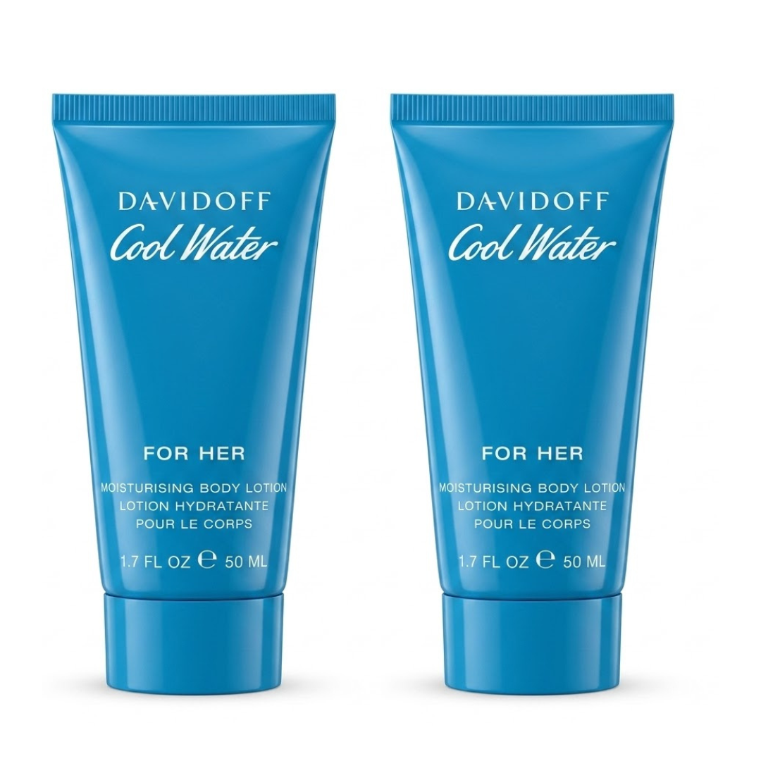 Davidoff Cool Water Moisturising Body Lotion || Pack of 2