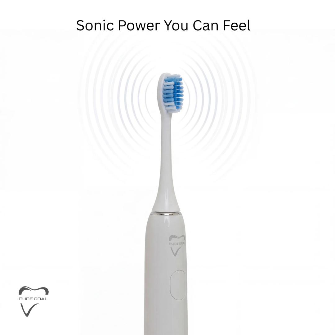 Pure Oral Sonic Toothbrush White