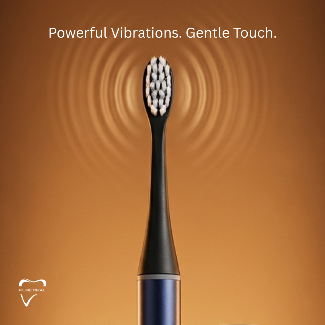 Pure Oral Toothbrush Navy Blue