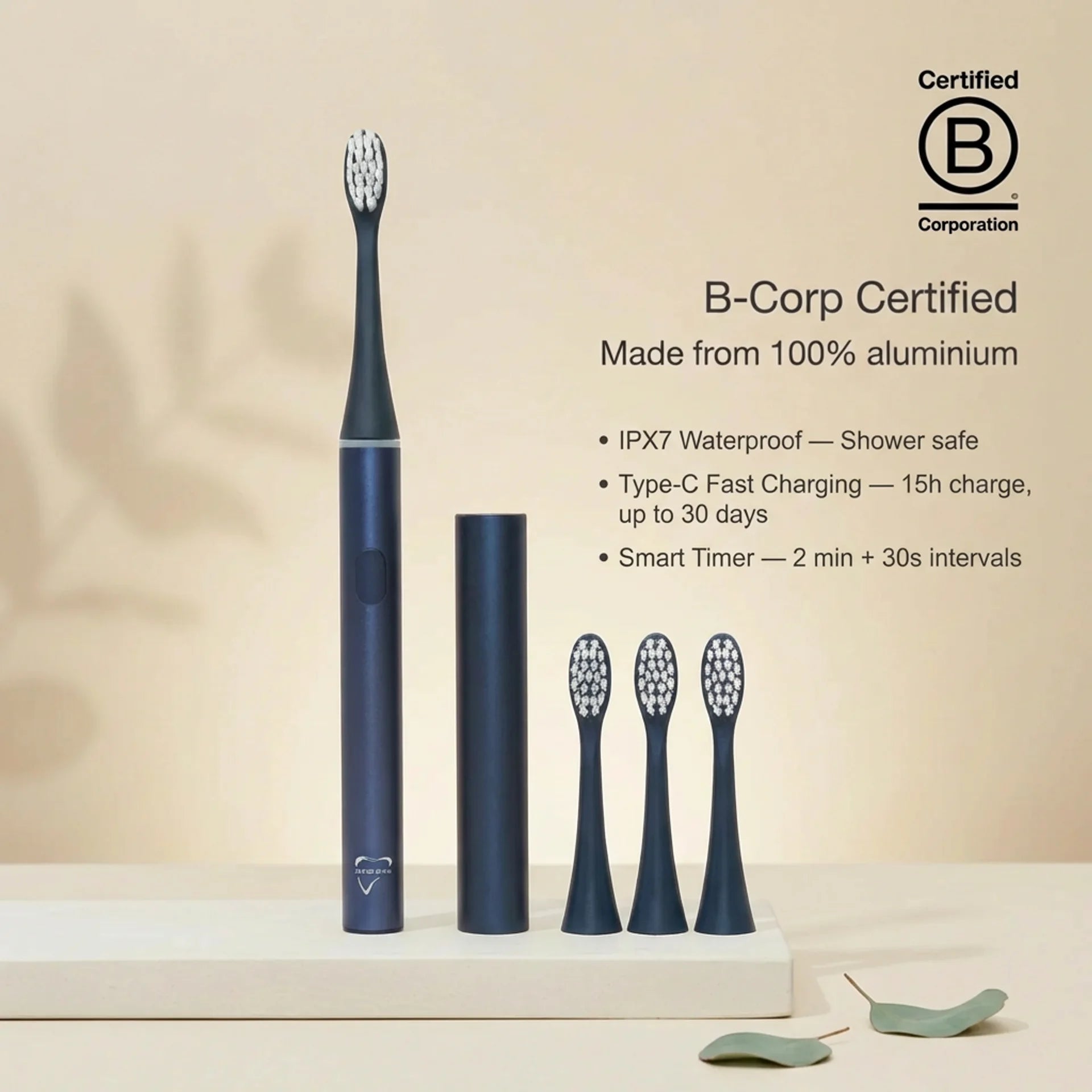 Pure Oral Toothbrush Navy Blue