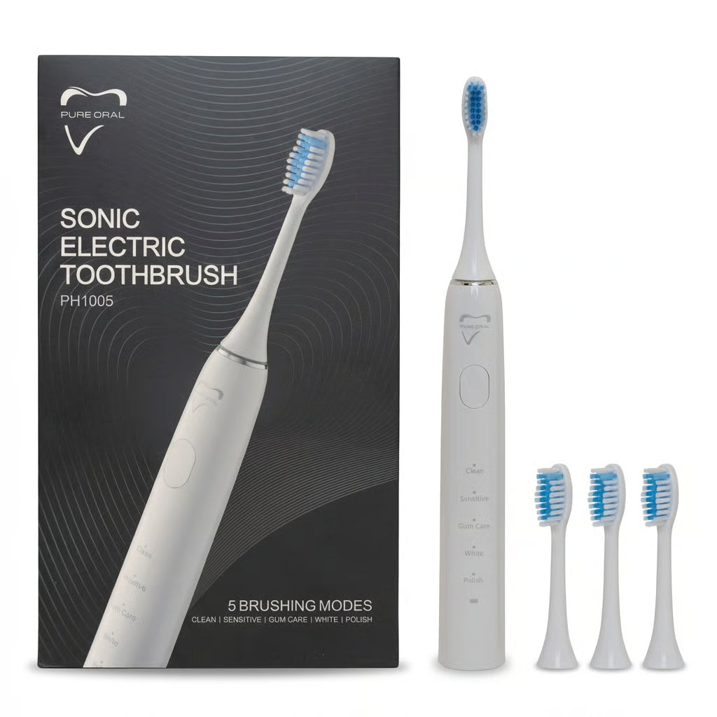 Pure Oral Sonic Toothbrush White